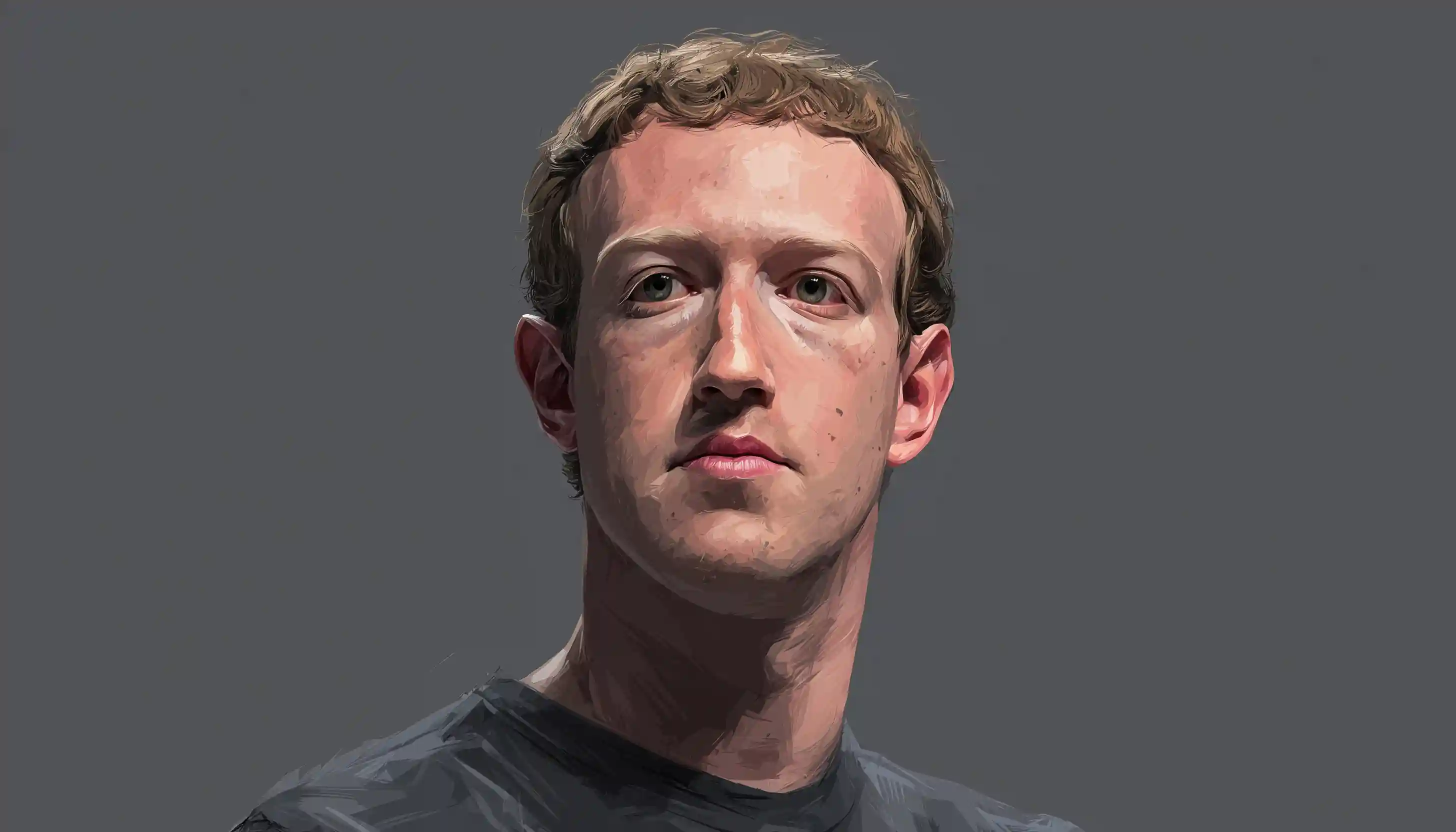 Mark Zuckerberg portrait illustration