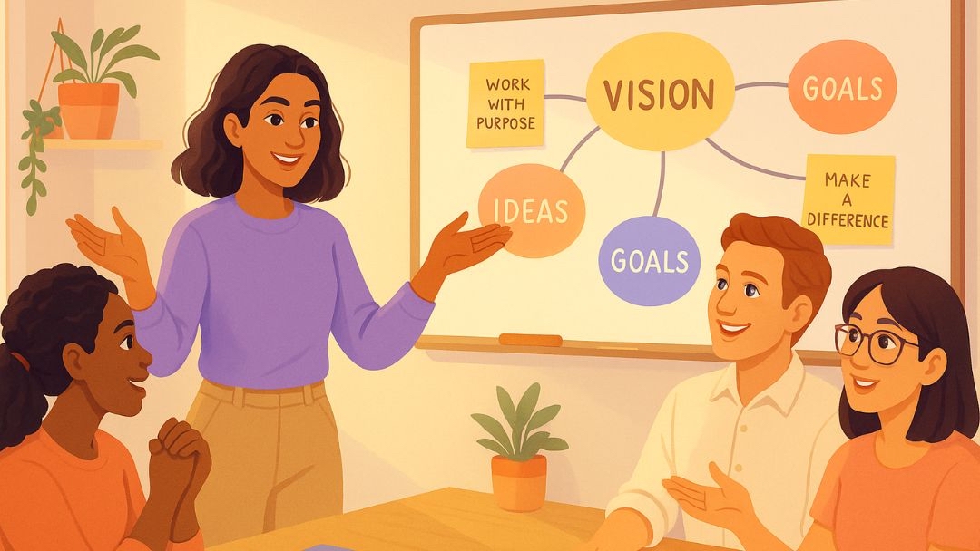 ISTJ leadership style displaying steady and structure-driven MBTI type presenting goals and vision.