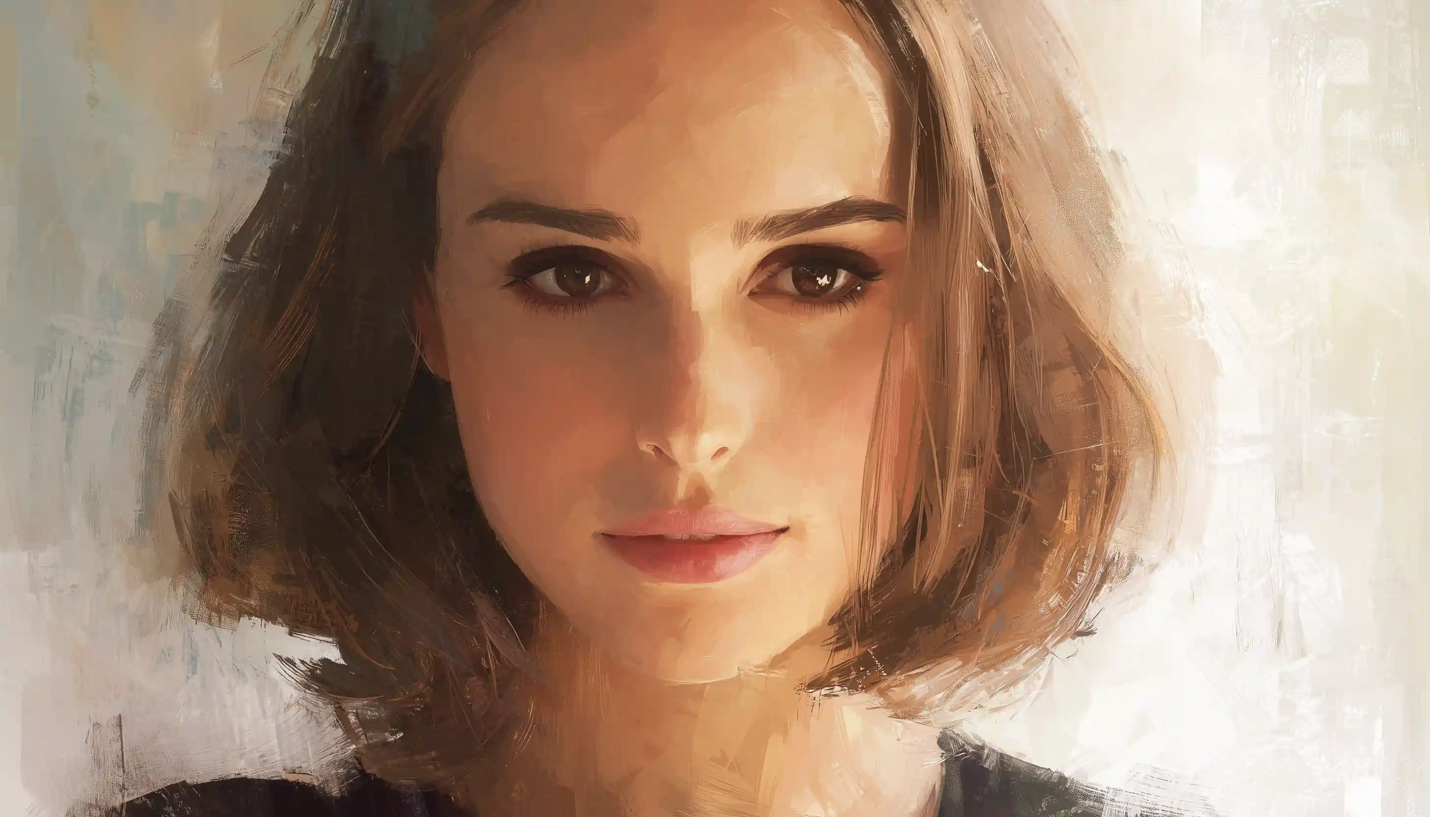 Natalie Portman portrait representing famous Enneagram 1 celebrity with idealistic perfectionist values.