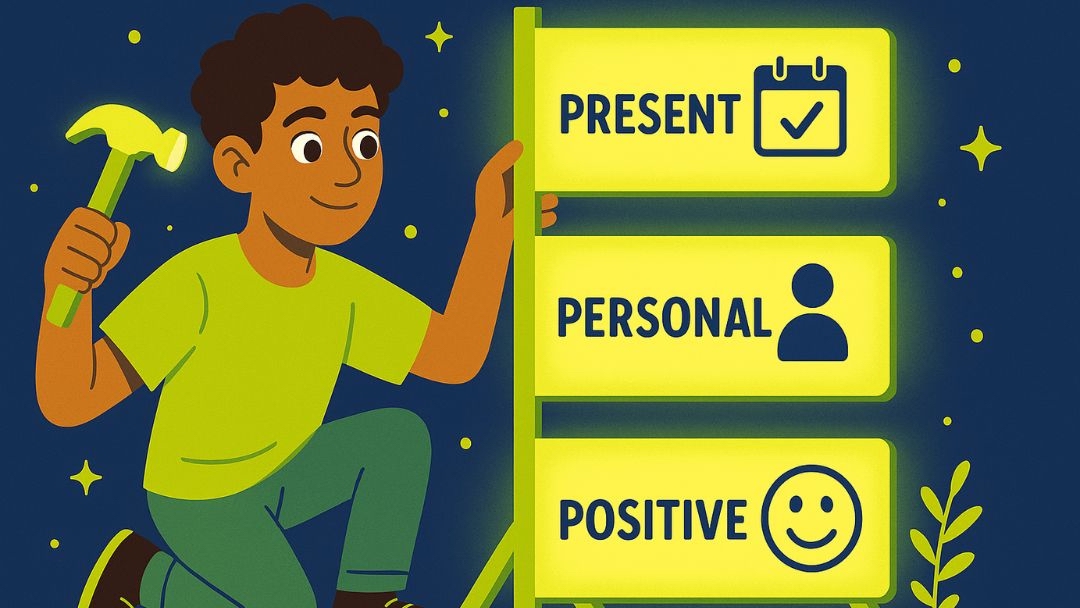 Guide to writing effective positive affirmations using present tense, personal, and positive language.