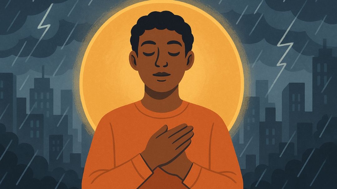 Person finding inner peace amid chaos showing why relationships are hard with different priorities.