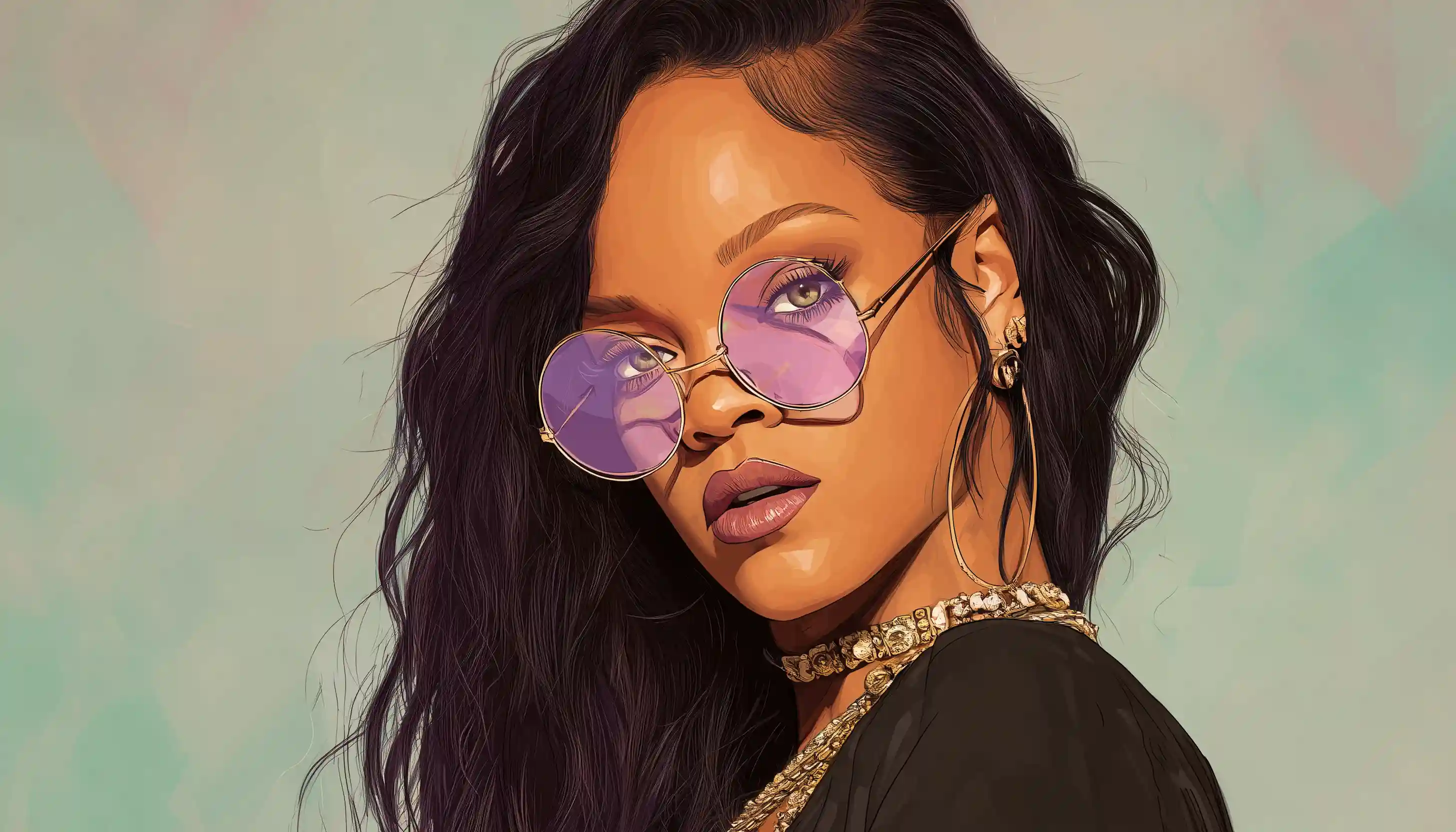 Rihanna with sunglasses