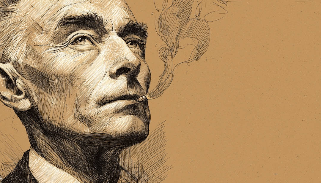 J. Robert Oppenheimer, American physicist with estimated IQ 165, among world's smartest people.