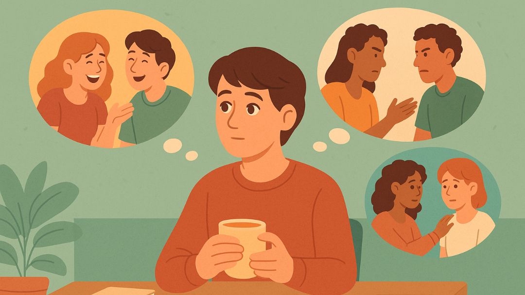 Person learning to interpret social cues in different interaction scenarios.