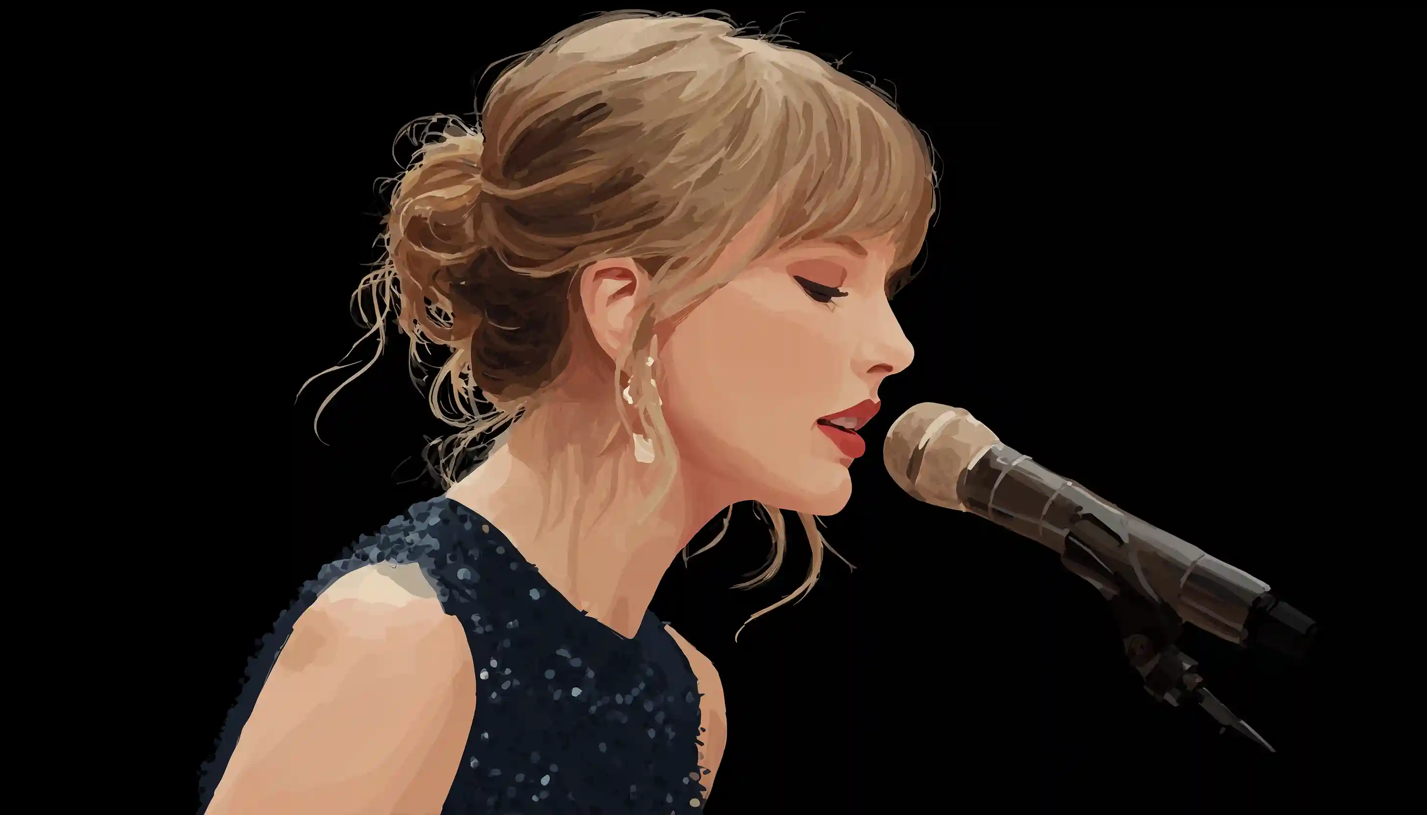 Taylor Swift performing as famous Enneagram 3 achiever in music industry.