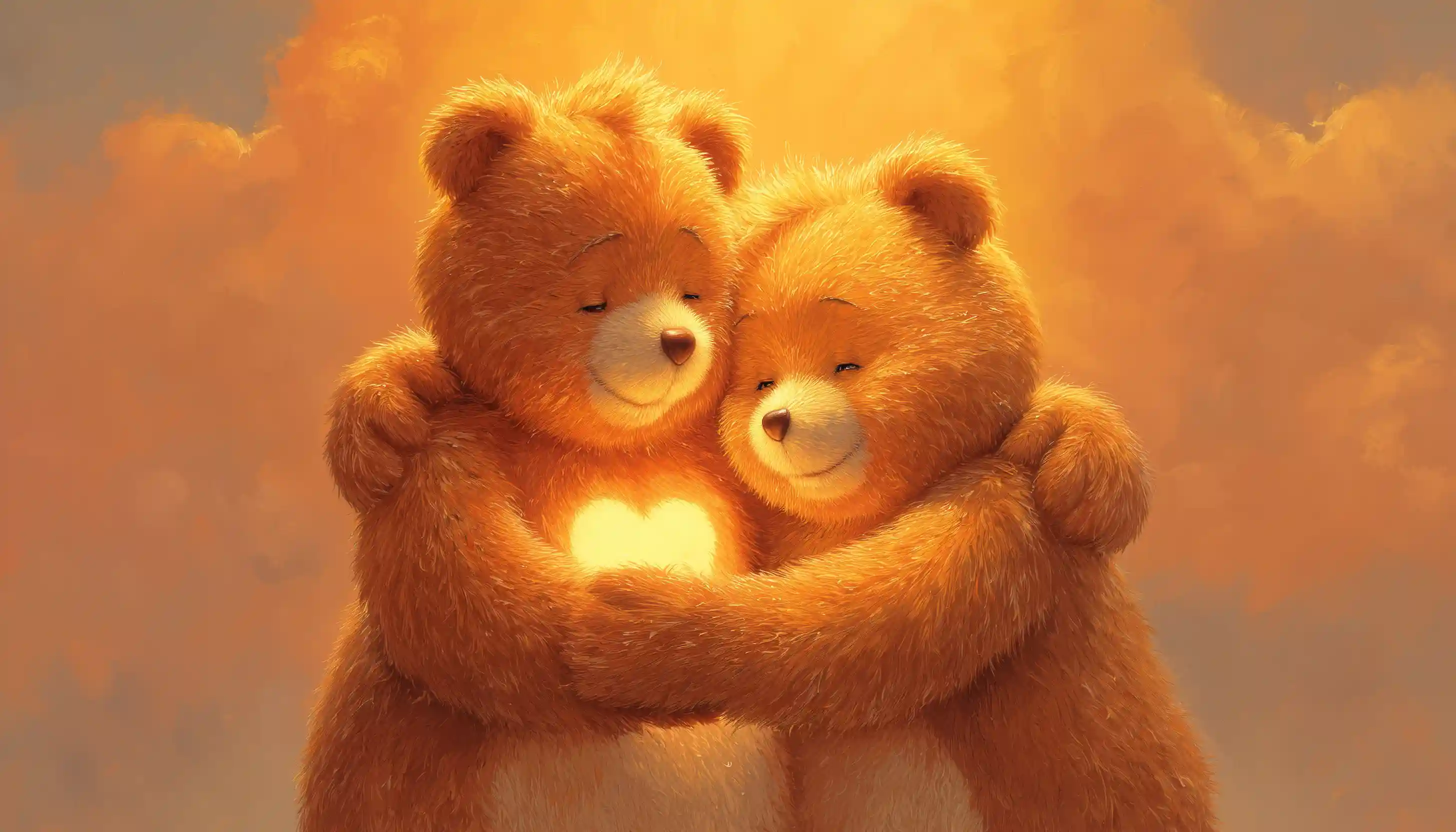 Tenderheart Bear Care Bears hugging demonstrating empathy and compassion EQ tips.