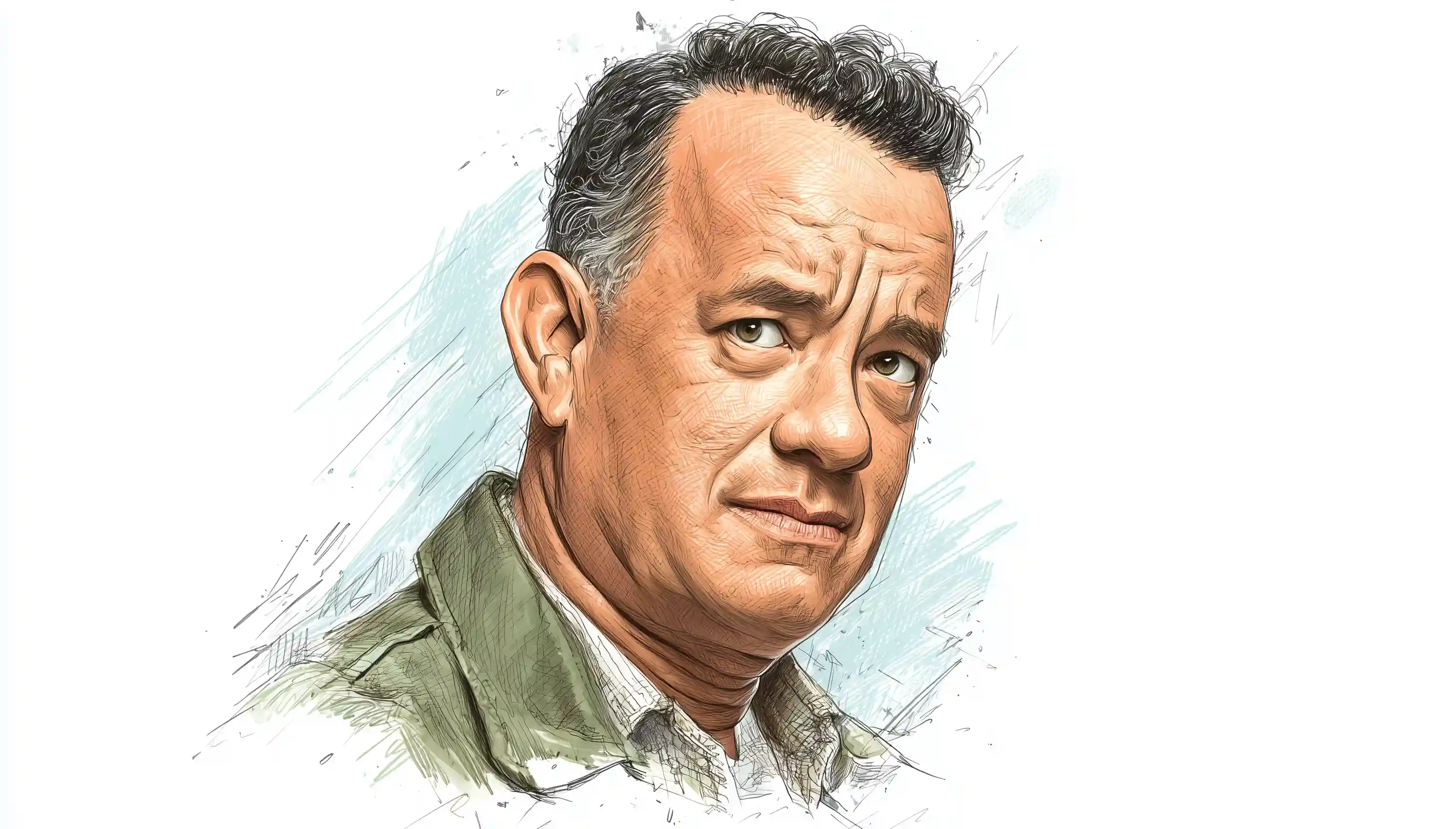 Tom Hanks portrait illustration