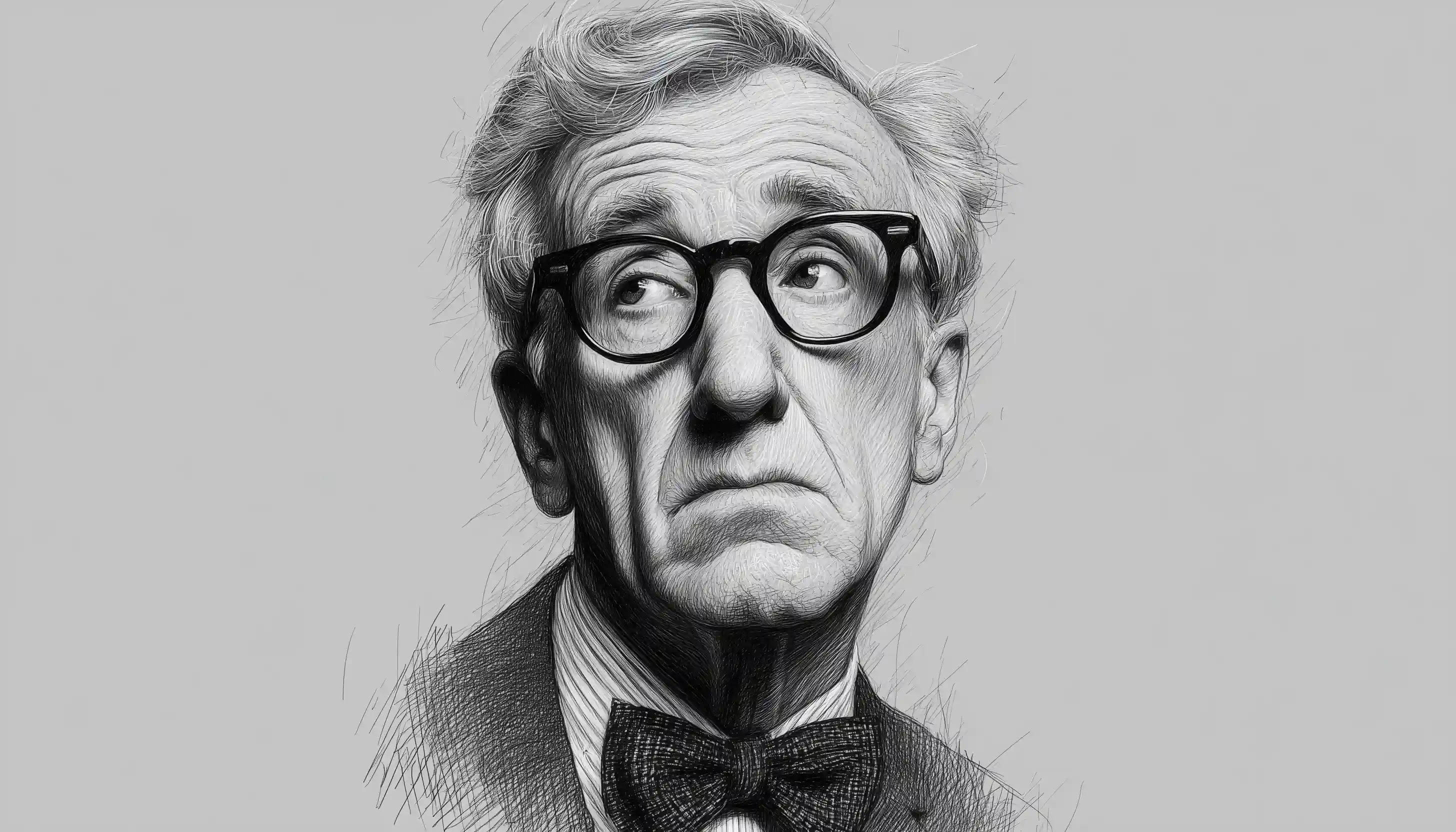 Woody Allen illustration portrait