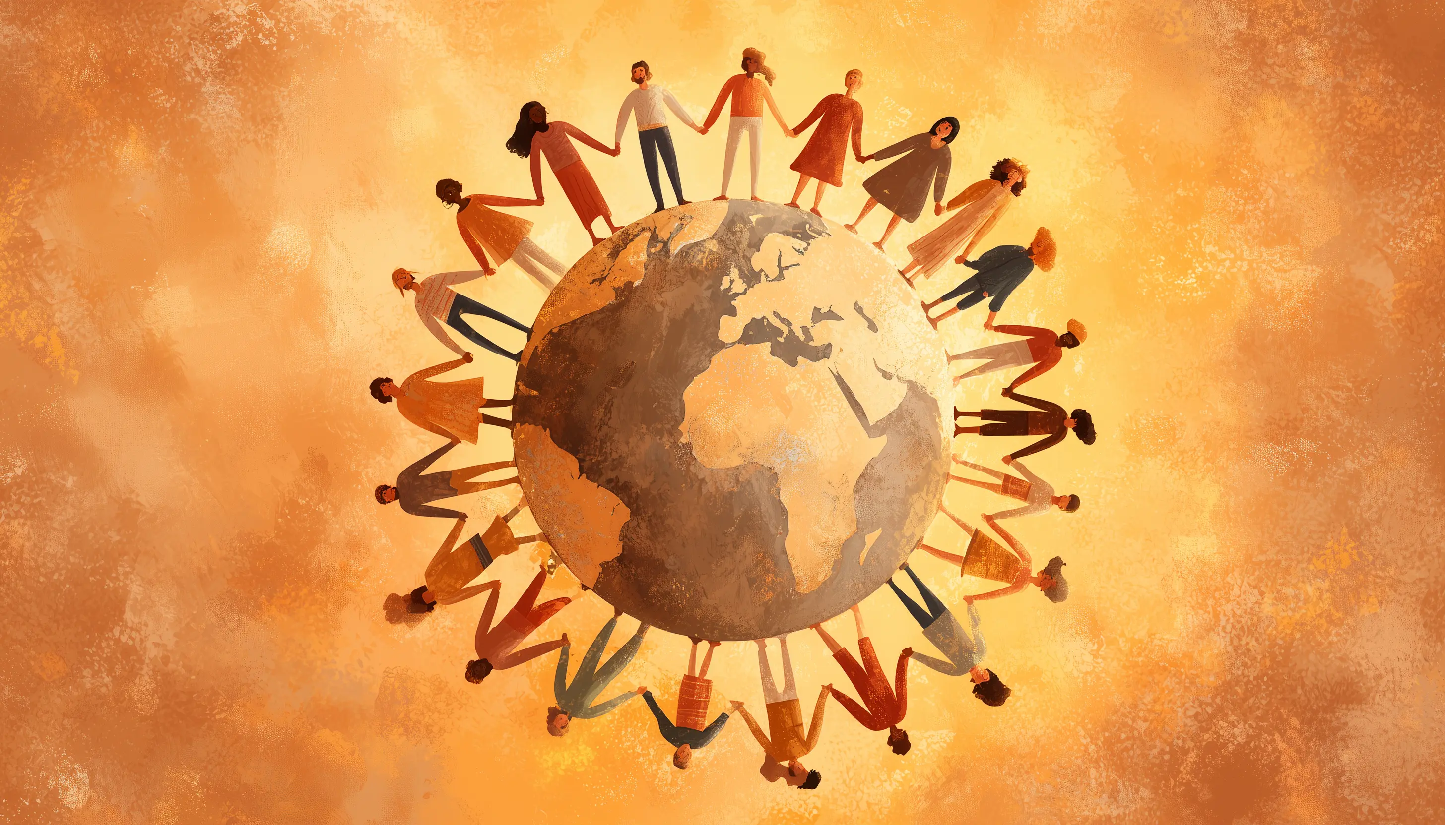 People Holding Hands Together Symbolizing World Kindness Day